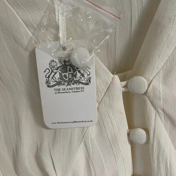 the seamstress of bloomsbury JAY BLOUSE IN CREAM - Picture 5 of 7